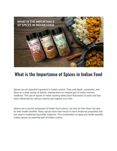 Ppt What Is The Importance Of Spices In Indian Food Powerpoint