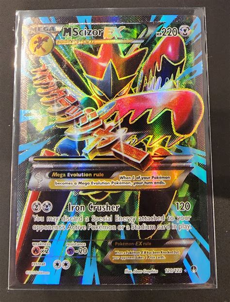 Pokemon TCG Mega Scizor EX 120 122 Full Art Ultra Rare Holo NGM Icons