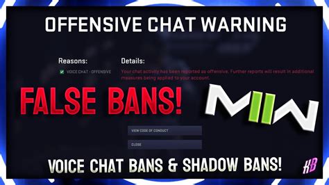 Cod Mw Has A Problem False Bans Voice Chat Bans Shadow Bans Youtube