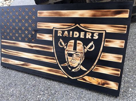 Raiders American Flag, Football, American Flag, American Football - Etsy