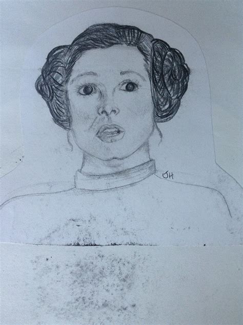 Princess Leia Sketch At Explore Collection Of