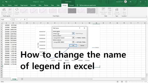 How To Change The Name Of Legend In Excel Youtube