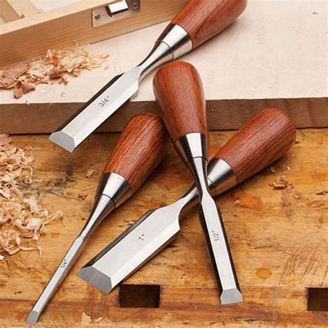 4 Piece Palm Chisel Set By Garrett Wade Woodworking Basics Antique