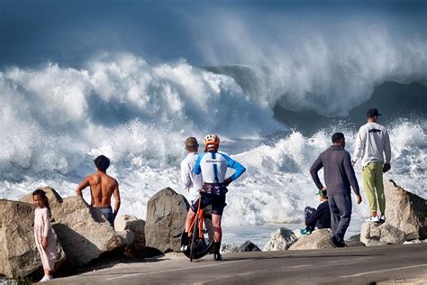 Massive Waves And Life Threatening Beach Conditions To Slam California