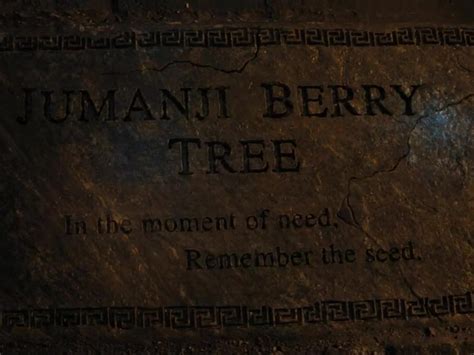 ""Jumanji Berry Tree." Jumanji berry? That's a desert fruit? I guess. "In the moment of ...