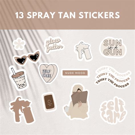 Spray Tan Artist Stickers Spray Tanning Business Stickers for Tanning - Etsy