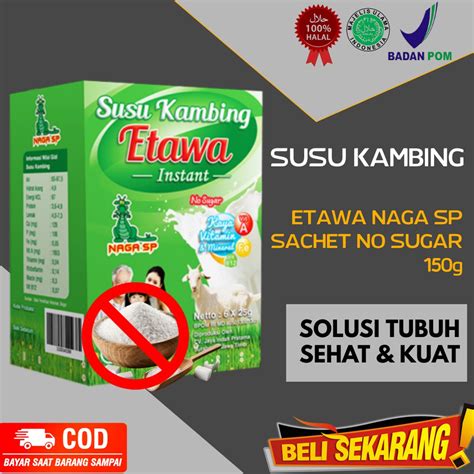 Jual Susu Kambing Etawa Sachet Naga Sp No Sugar Berkualitas