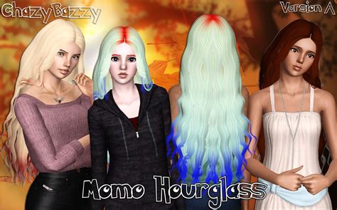 Momo S Hourglass Hairstyle Retextured By Chazy Bazzy For Sims 3 Sims