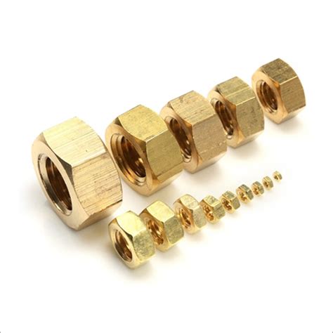 Golden Brass Hex Nut at Best Price in Jamnagar | S K Alloys