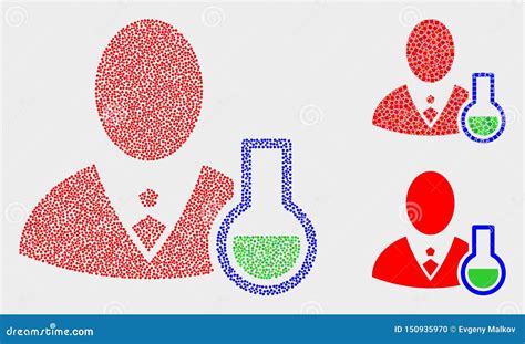 被加点的传染媒介化工科学家象 向量例证 插画 包括有 实验 人员 聪明 医疗 马赛克 构成 150935970