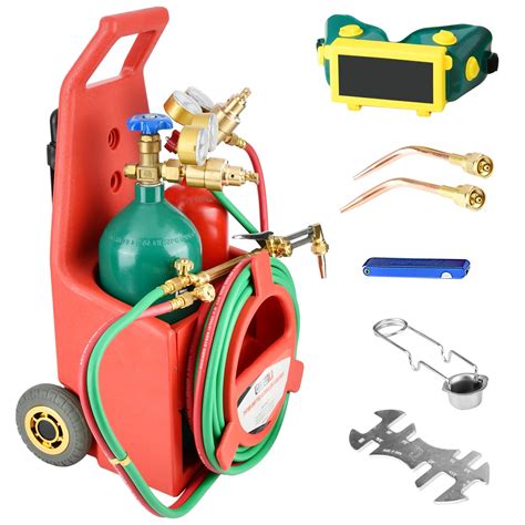 Professional Portable Oxygen Acetylene Oxy Welding Cutting Torch Kit W