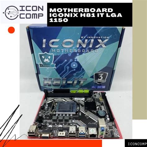 Jual MOTHERBOARD ICONIX H81 IT LGA 1150 Di Lapak Iconcomp Bukalapak