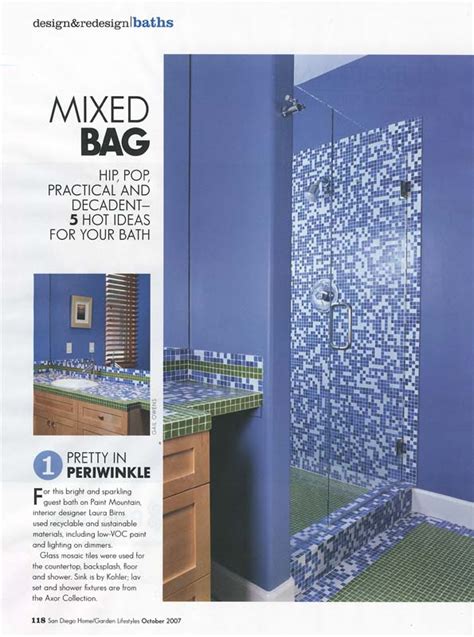 Periwinkle Bathroom | Laura Birns Design