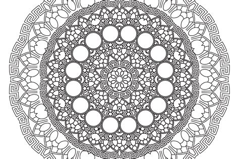 mandala coloration relaxation et méditation page pour des gamins et