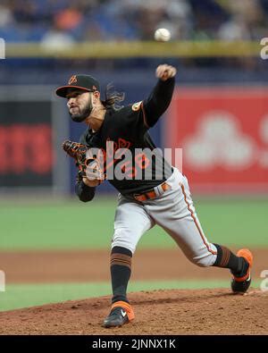 Baltimore Orioles Relief Pitcher Cionel Perez Delivers During The Ninth