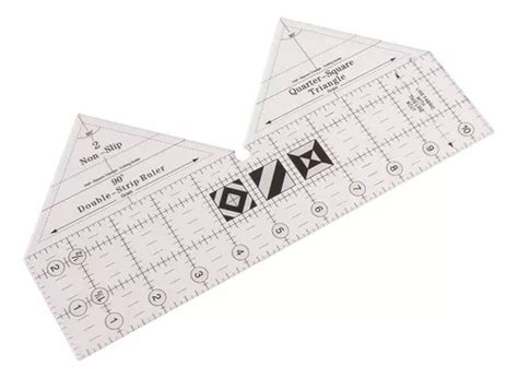 Regla Ruler Grids De Doble Tira 45 60 90 Grados Transparen Meses