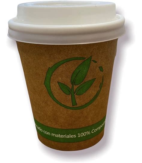 Vasos Vending Papel Compostable Oz Ml Tapas Para