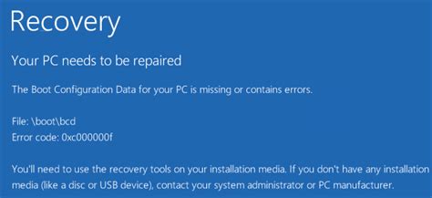 Cómo reparar el error 0xc000000f en distintos sistemas de Windows