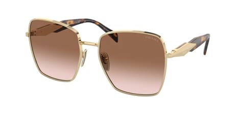 Prada PR 64ZS Gold ZVN0A6 Sunglasses For Women