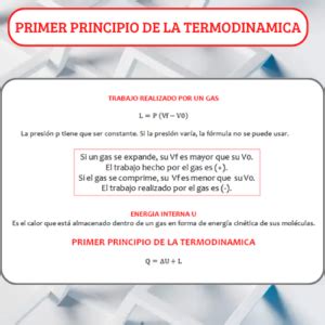 Primer Principio De La Termodin Mica M Nica De Valois Ense Anza Integral