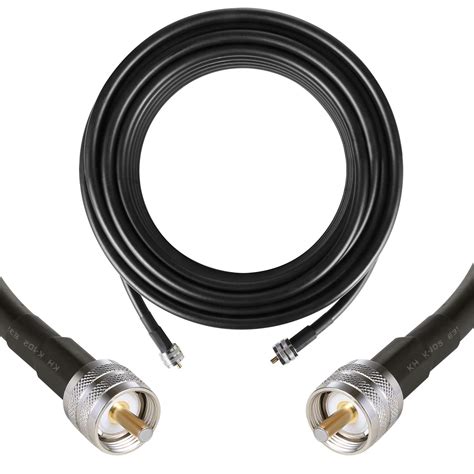 Buy Gemek 50 Ft Pl259 Uhf Male To Male Low Loss Coax Extension Cable