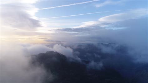 Stunning Mountains Clouds at sunset 43989375 Stock Video at Vecteezy