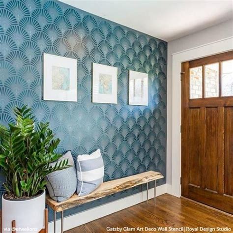 Passing Through? Stencil Your Mudroom, Foyer, or Entryway | Wall ...