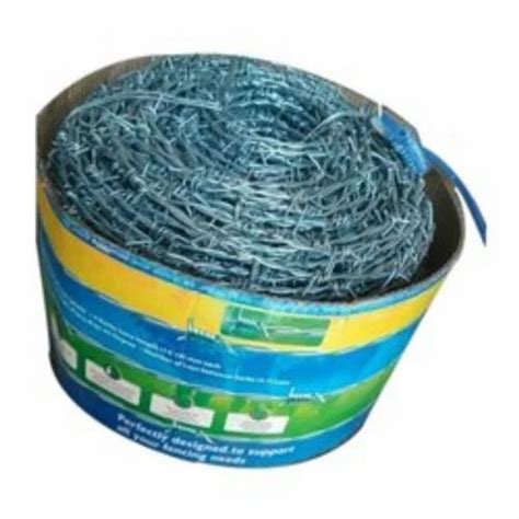 Galvanized Iron Tata Twisted Gi Barbed Wire 2 5 Mm At Best Price In