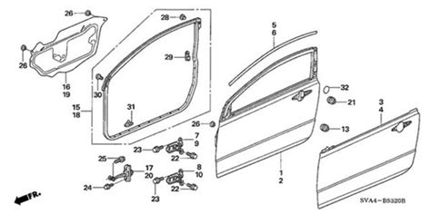 2008 Honda Civic Body Parts Diagram