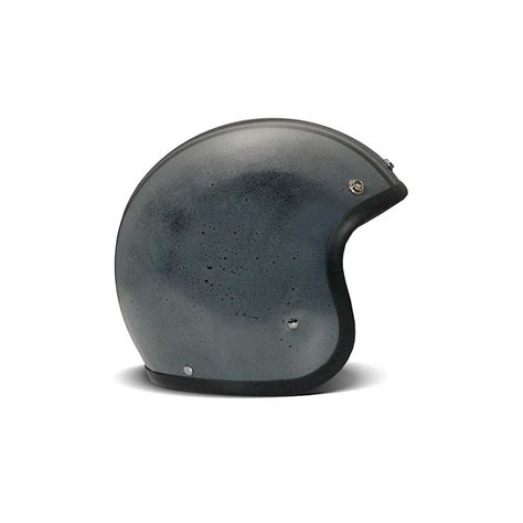 Casco Moto Dmd Jet Vintage Handmade Black Row