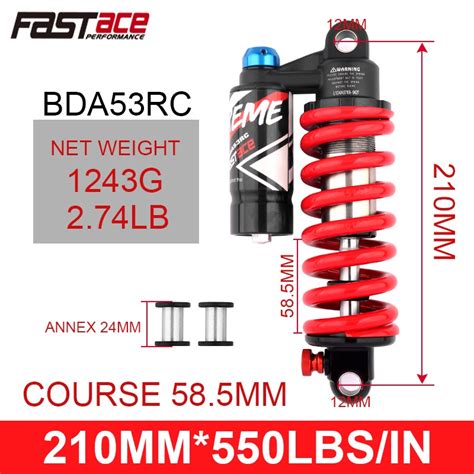 Dnm Rcp S Fastace Mountain Bike Bicycle Mtb Downhill Dh Rear Shock