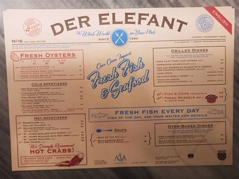 Menu At Der Elefant Pub And Bar Warsaw