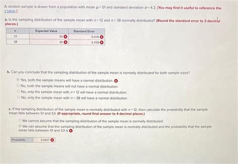 Solved A Random Sample Is Drawn From A Population With Mean Chegg