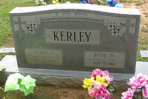 Betty Jo Kerley 1938 1998 Find A Grave Memorial