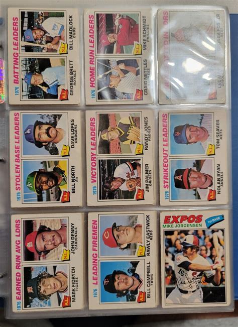 O Pee Chee Baseball Complete Card Set Nolan Ryan W Binder Up