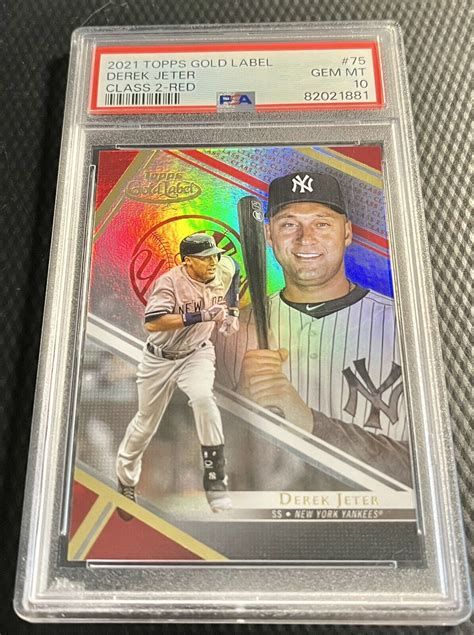 Topps Gold Label Class Red Derek Jeter For Sale Online