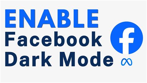 How Enable Facebook Dark Mode Full Guide YouTube