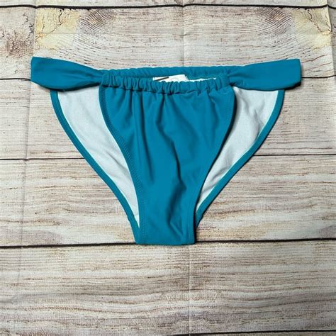 Jessica Simpson Swim Jessica Simpson Teal Blue Bikini Bottoms