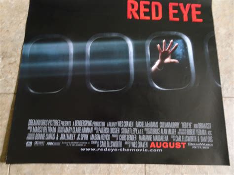 RED EYE - MOVIE POSTER STARRING RACHEL MCADAMS & CILLIAN MURPHY ...