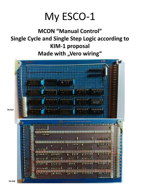 Esco 6502 Sbc Retro Computing