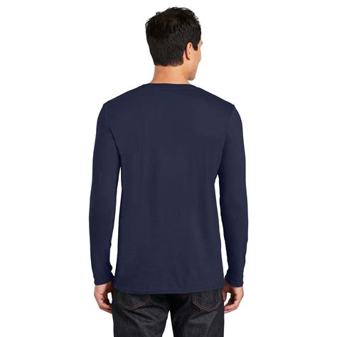 Gildan 64400 Softstyle Long Sleeve T Shirt Navy Full Source