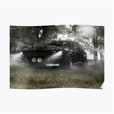 Gt 500 Ford Mustang Poster For Sale By Hottehue Redbubble