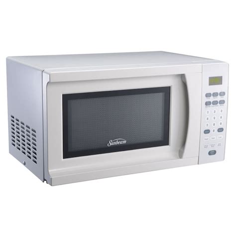 Sunbeam 0.7-cu ft 700-Watt Countertop Microwave (White) in the Countertop Microwaves department ...