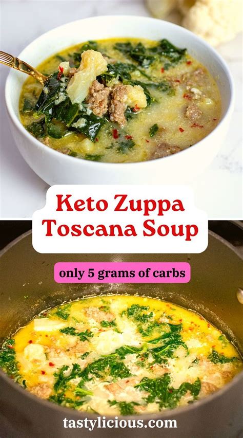 Keto Zuppa Toscana Soup Tastylicious Receta Keto Toscana