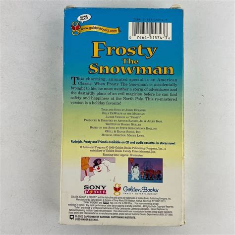 Frosty Returns Vhs