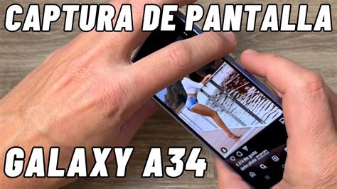 Cómo Hacer Una Captura De Pantalla En Samsung Galaxy A34 Youtube