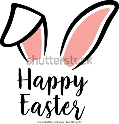 Easter Bunny Ears Vector