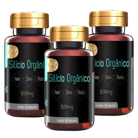 Silício Orgânico 500mg 60 Cápsulas Upnutri Kit x3 Submarino