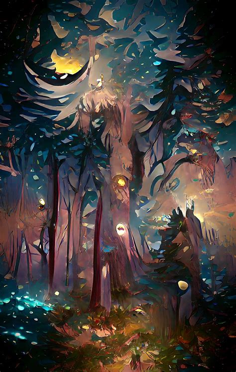 Download Mysticism, Forest, Painting. Royalty-Free Stock Illustration ...