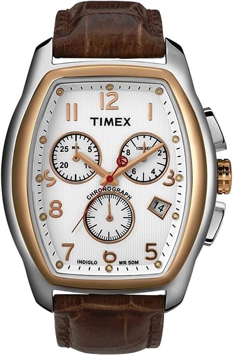 Timex T2M985PF Montre homme T Séries Chronographe Tonneau